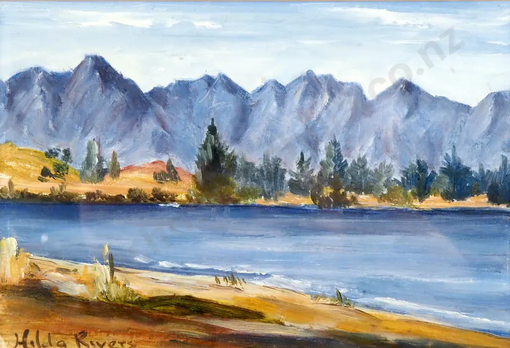 Hilda Rivers - Landscape, Oil Image 1++
