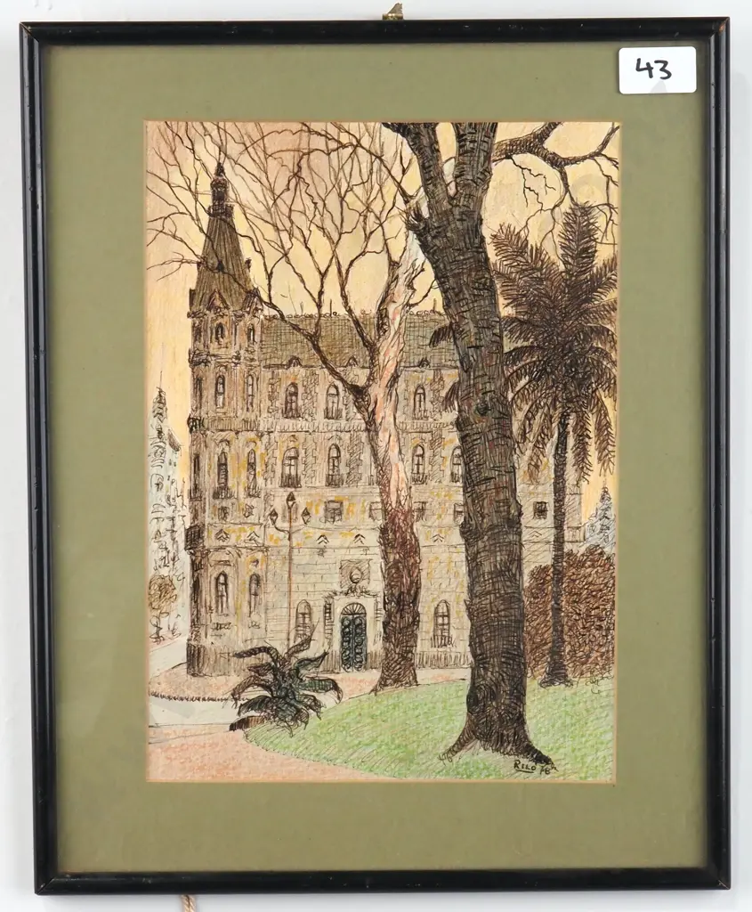 Rilo - European Landscape, Pen & Ink Image 1++