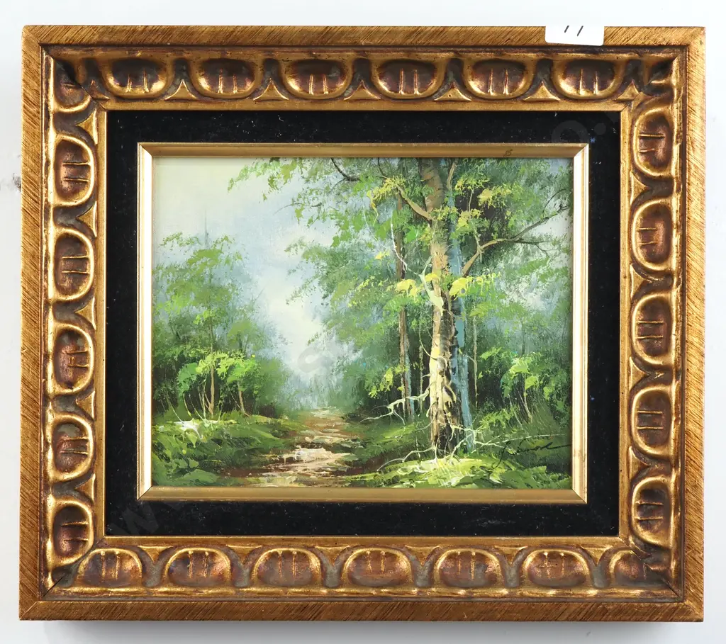 S Jones - Woodland Scene, Oil Image 1++