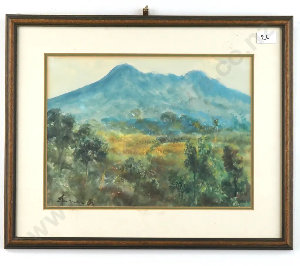 Artist Unknown, Mountain Landscape, Watercolour Image 1++