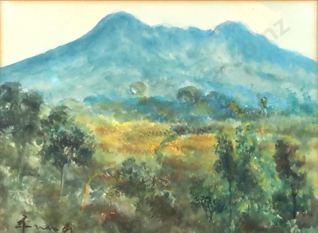 Artist Unknown, Mountain Landscape, Watercolour Image 1++