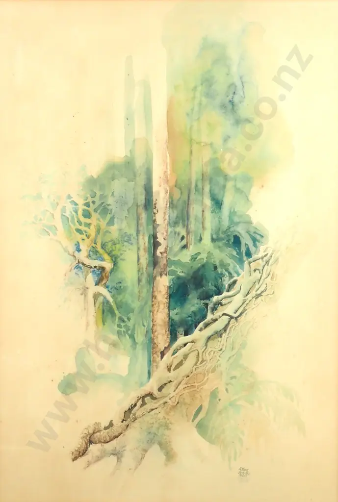 A Hunt - Trees & Tree Roots, Watercolour Image 1++