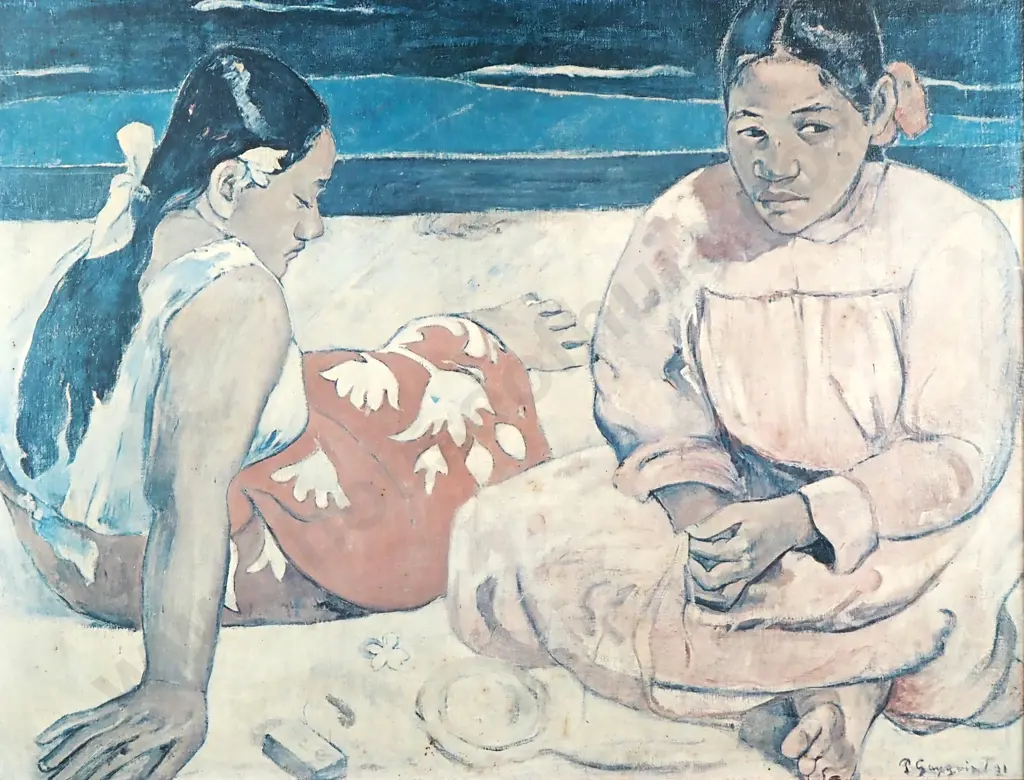 Paul Gaugin - Tahitian Women on Beach, Reproduction Print (1891) Image 1++