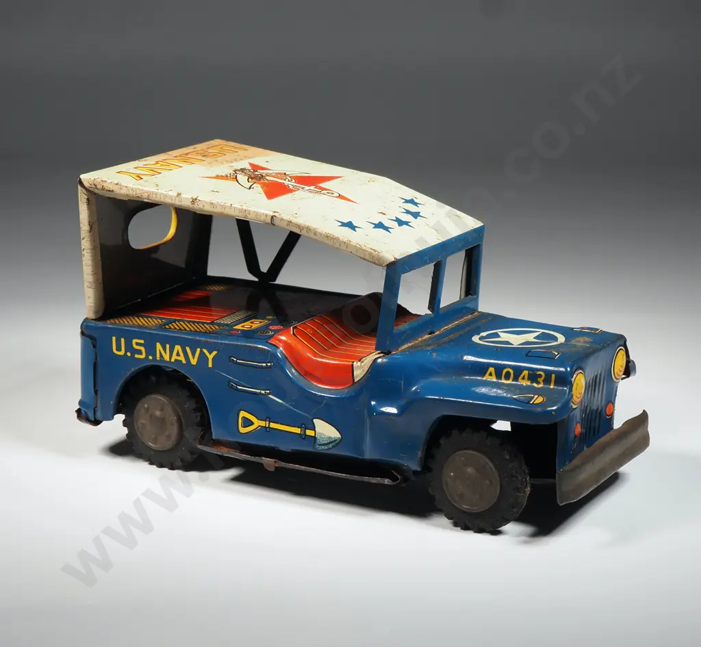 Tin Plate U.S Navy Truck: Made in Japan Image 1++