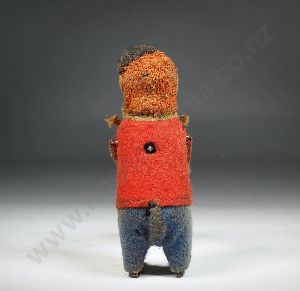 Vintage Wind-up Toy: Clown Spinning with Mouse Image 1++