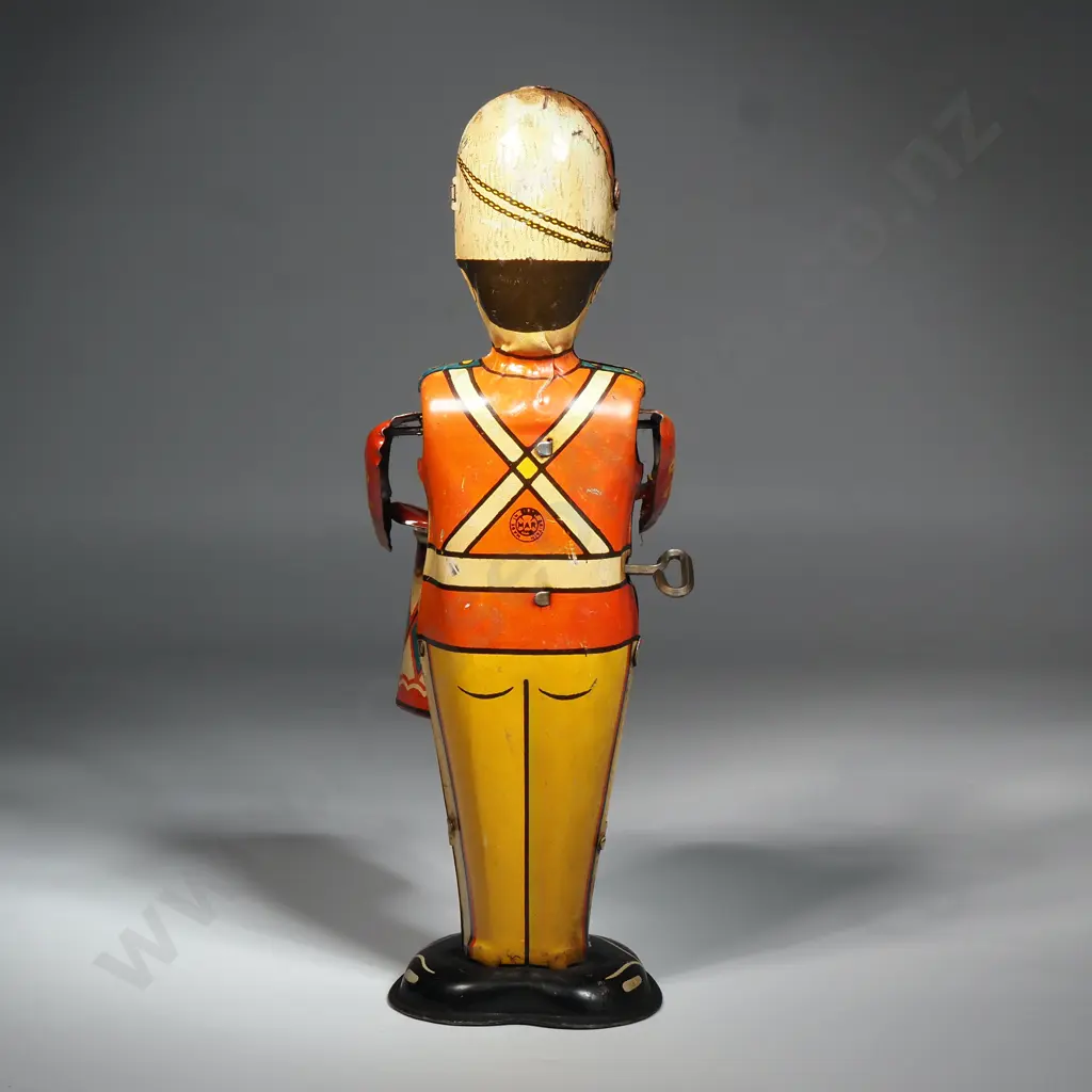 Vintage Tin Plate Wind-up Drummer Boy With Key - Made In Britain Image 1++