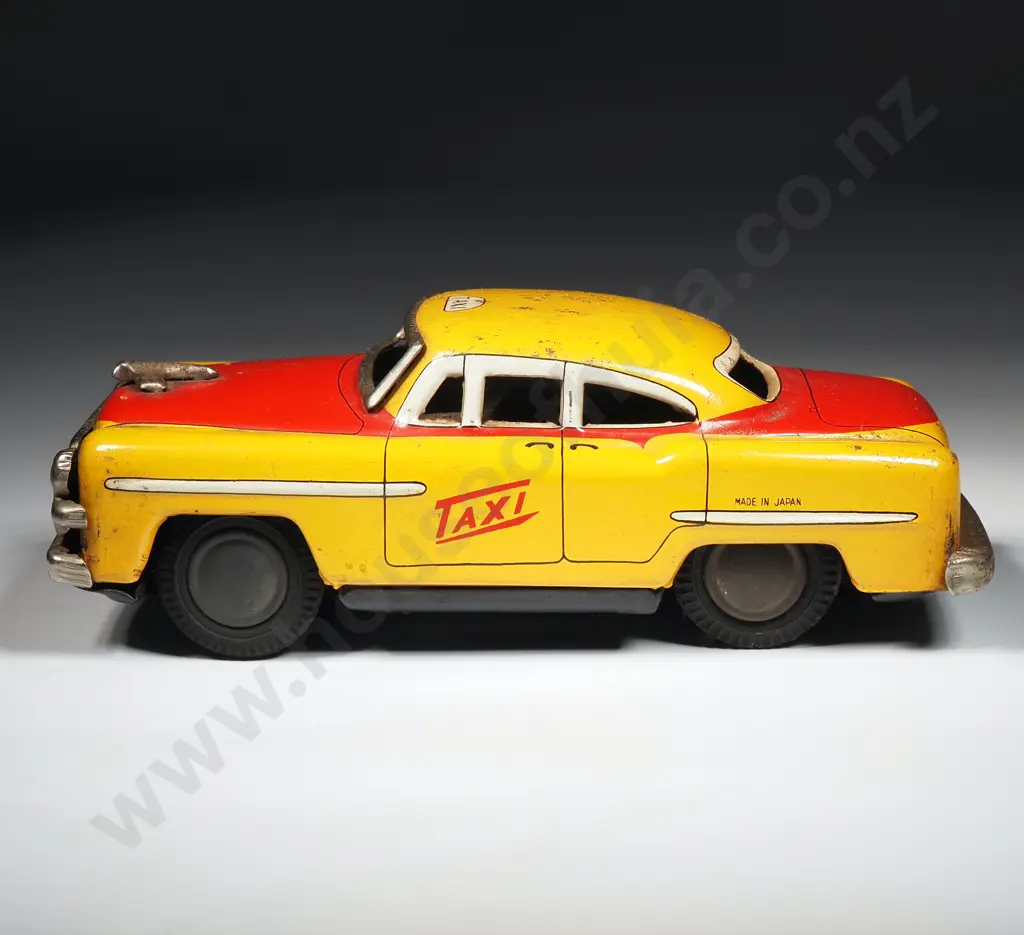 Vintage Tin Plate Wind-up Taxi: Made In Japan Image 1++