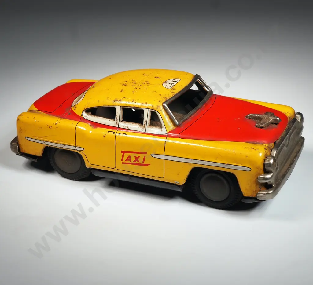 Vintage Tin Plate Wind-up Taxi: Made In Japan Image 1++