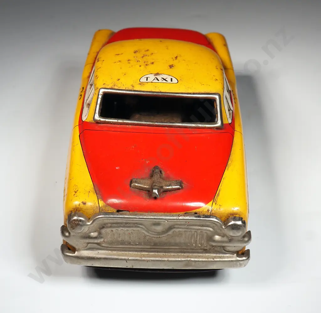 Vintage Tin Plate Wind-up Taxi: Made In Japan Image 1++