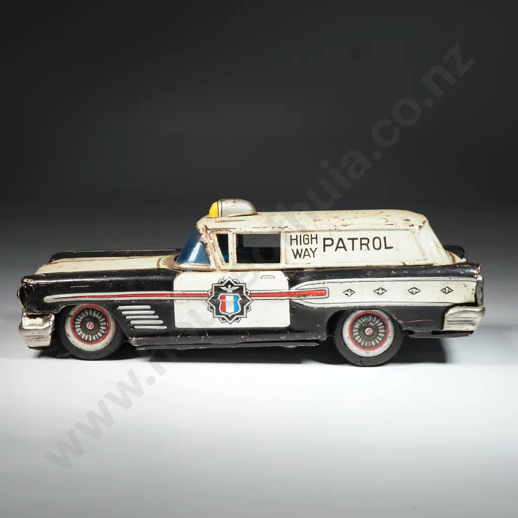 Highway Patrol Tin Plate Car - Made In Japan Image 1++