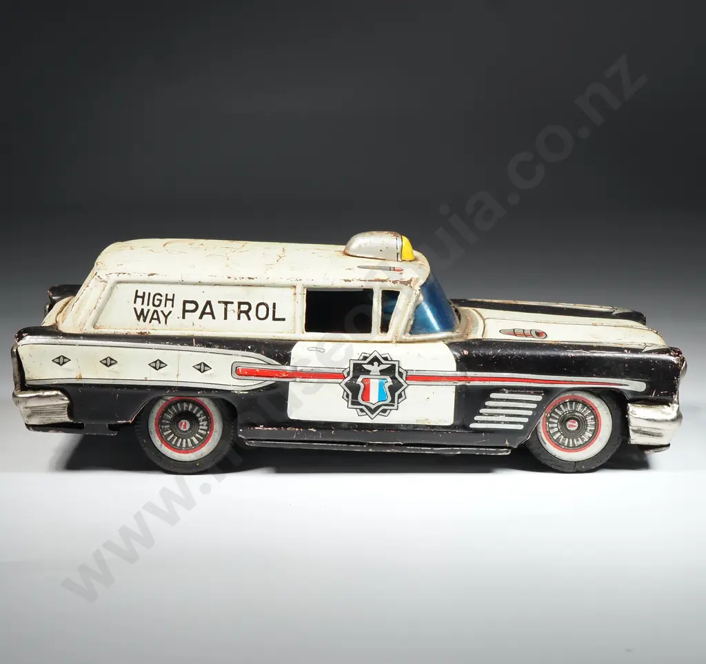 Highway Patrol Tin Plate Car - Made In Japan Image 1++