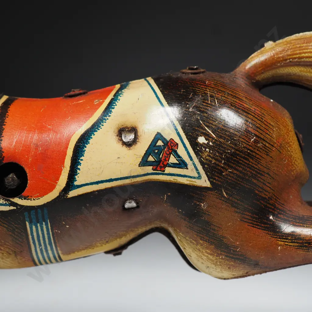 Vintage Tin Plate Wind-up Horse - Made in US Zone Germany Image 1++