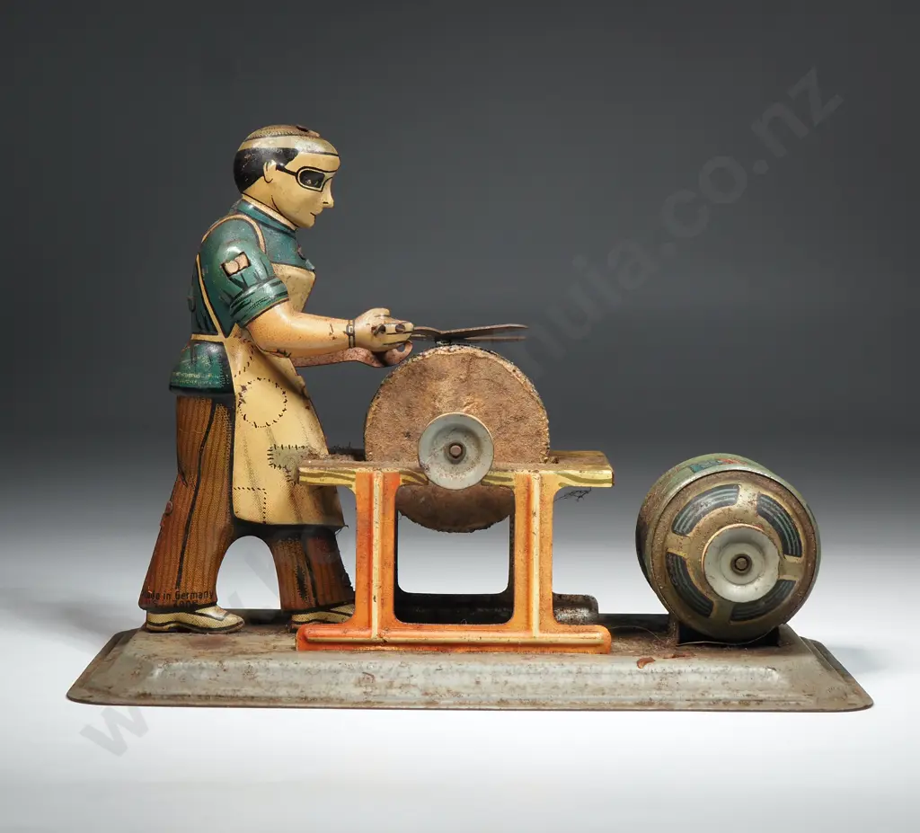 Tin Plate Wind-up Blade Sharpener: Made in Germany Image 1++