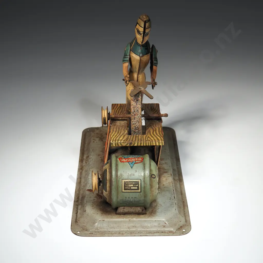 Tin Plate Wind-up Blade Sharpener: Made in Germany Image 1++