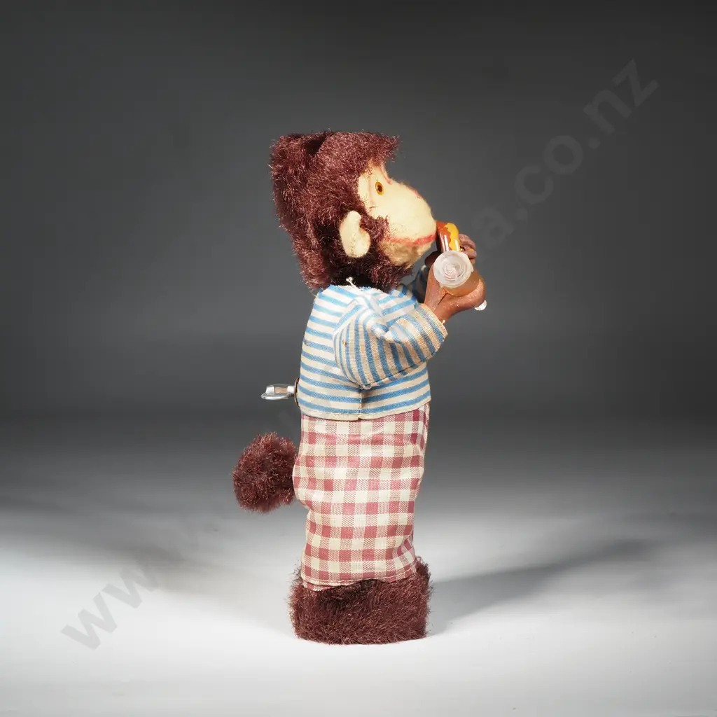 Vintage 'Bar-B-Q' Monkey Mechanical Made In Japan Image 1++