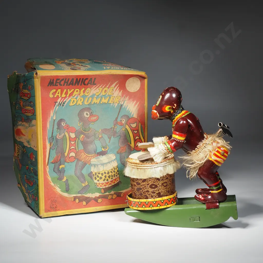 Vintage Tin Plate Wind-up 'Calypso Joe The Drummer' Made in Japan Image 1++