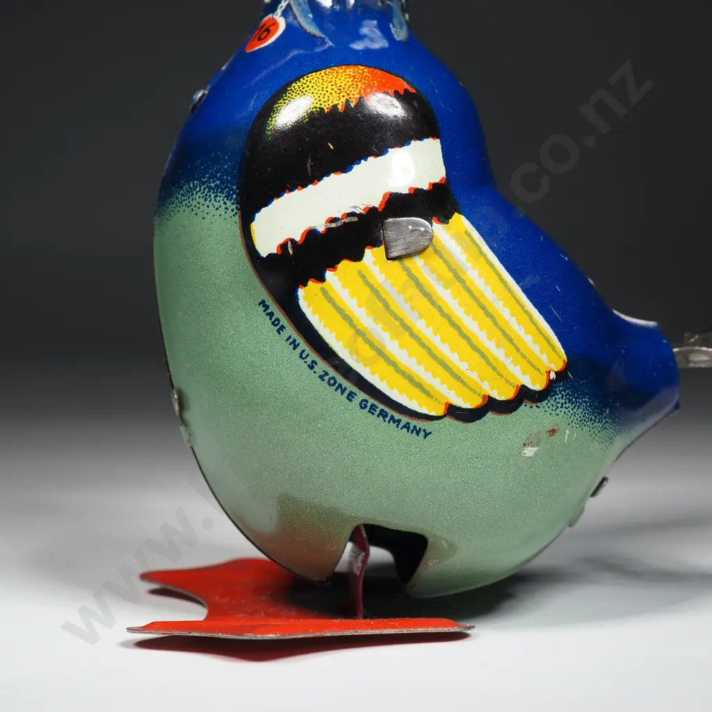 Tin Wind-Up Duck - Made in USA Image 1++