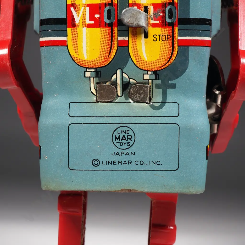 Line Mar Toys - 'Mechanical Walking Sparking Robot' In Original Box, Made in Japan Image 1++
