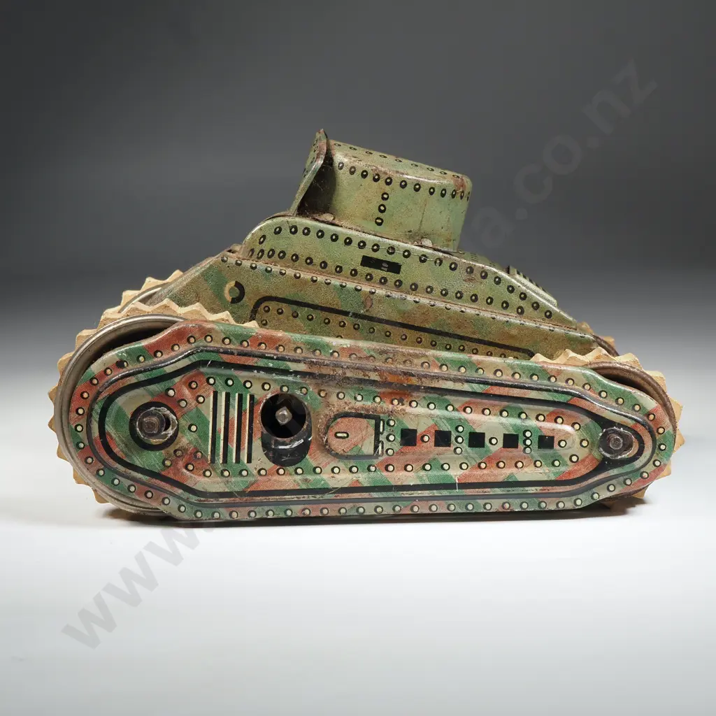 Vintage German Tin Plate Wind Up Toy Tank,The Gama T58 Image 1++