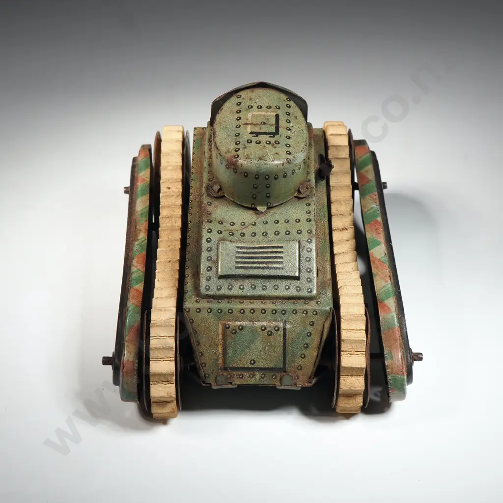 Vintage German Tin Plate Wind Up Toy Tank,The Gama T58 Image 1++