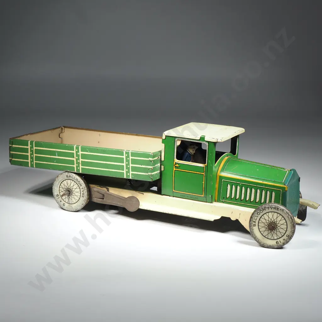 Mettoy Windup Tin Litho Dump Truck Image 1++