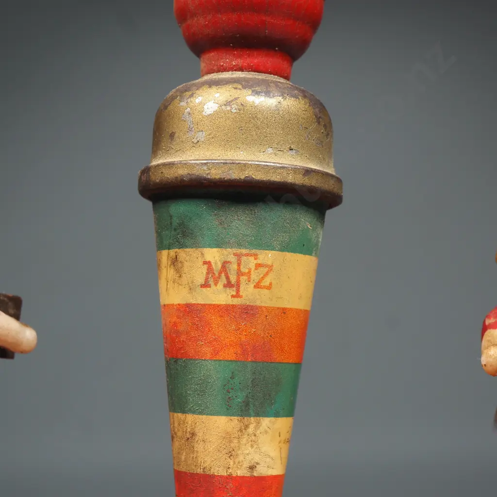 Vintage Tin Plate Spin Top Toy: Made in US Zone Germany Image 1++