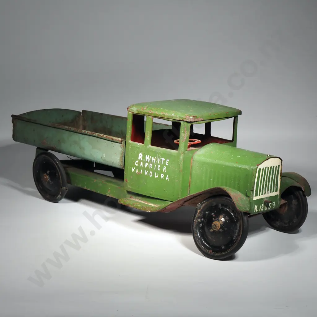 Old Green Tipper Lorry Truck Image 1++