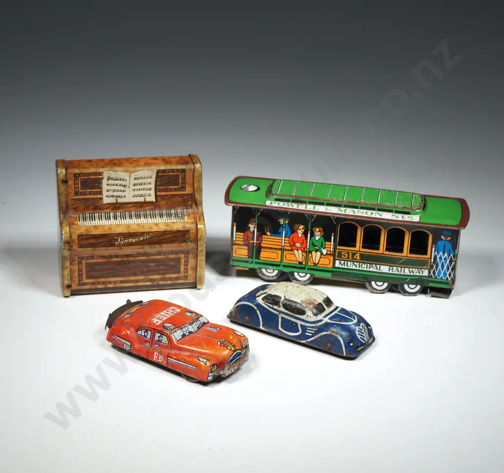 Tin Pencil Sharpener & Railway Tram Image 1++