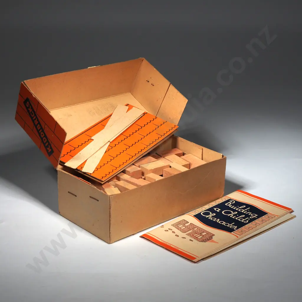 Box of Kiddibricks - Made & Packed in New Zealand - Original Box - Opened Image 1++
