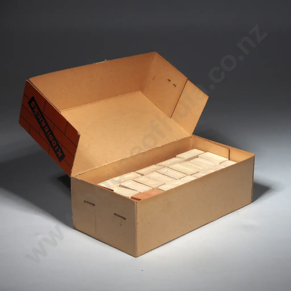 Box of Kiddibricks - Made & Packed in New Zealand - Original Box - Opened Image 1++