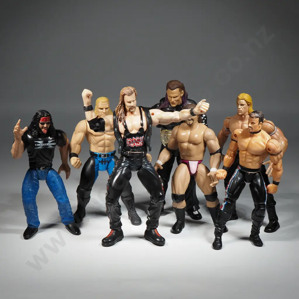 Seven WWE (World Wrestling Entertainment) Figures Image 1++
