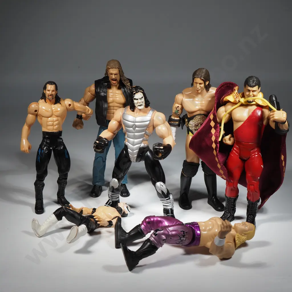 Seven WWE (World Wrestling Entertainment) Figures Image 1++