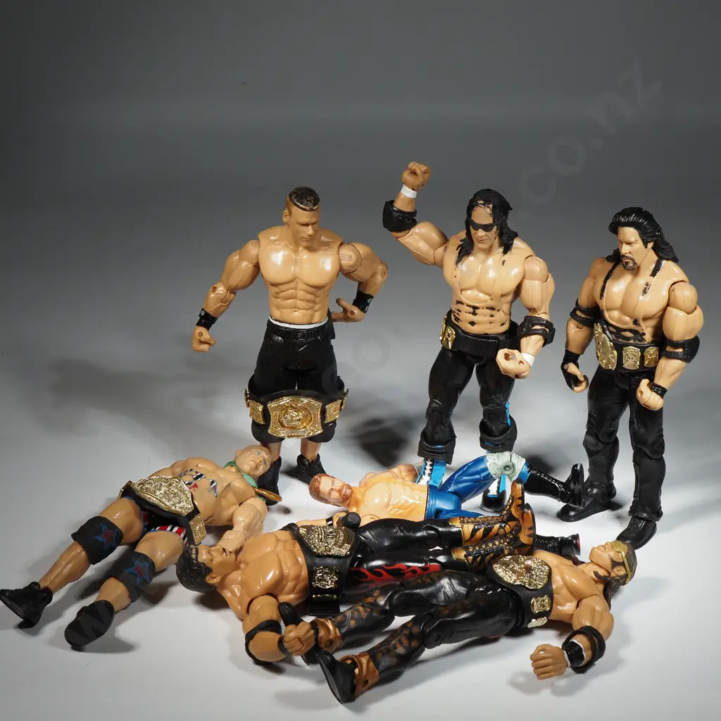 Seven WWE (World Wrestling Entertainment) Figures Image 1++