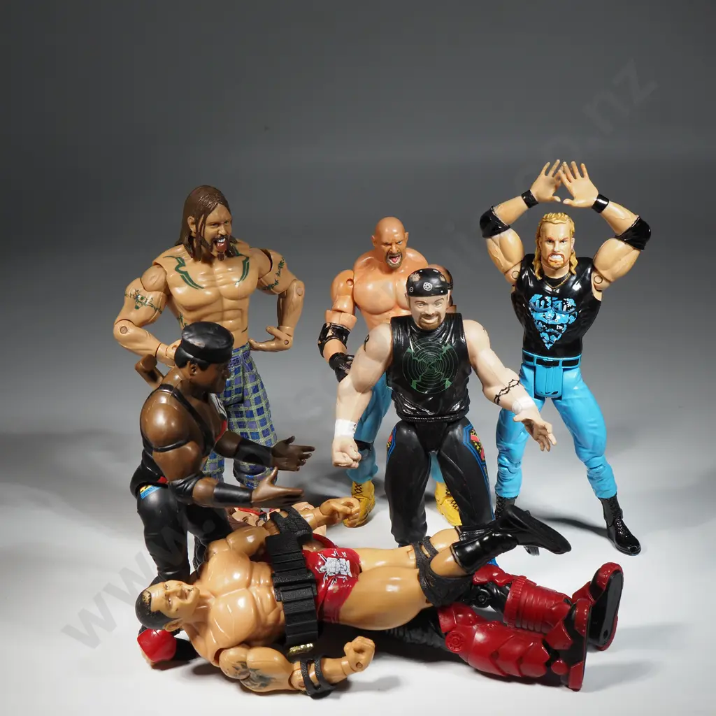 Seven WWE (World Wrestling Entertainment) Figures Image 1++
