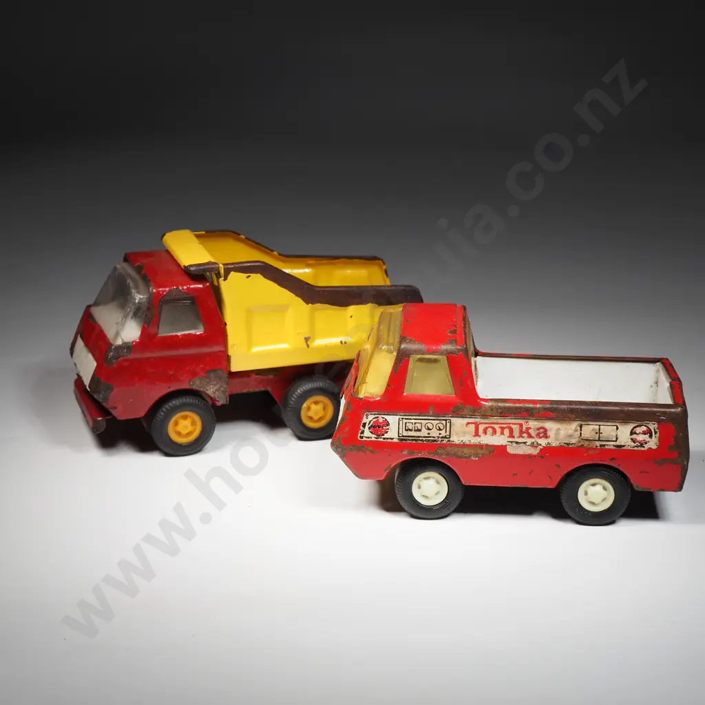 Two Metal Dump Trunks. One Marked Tonka Image 1++