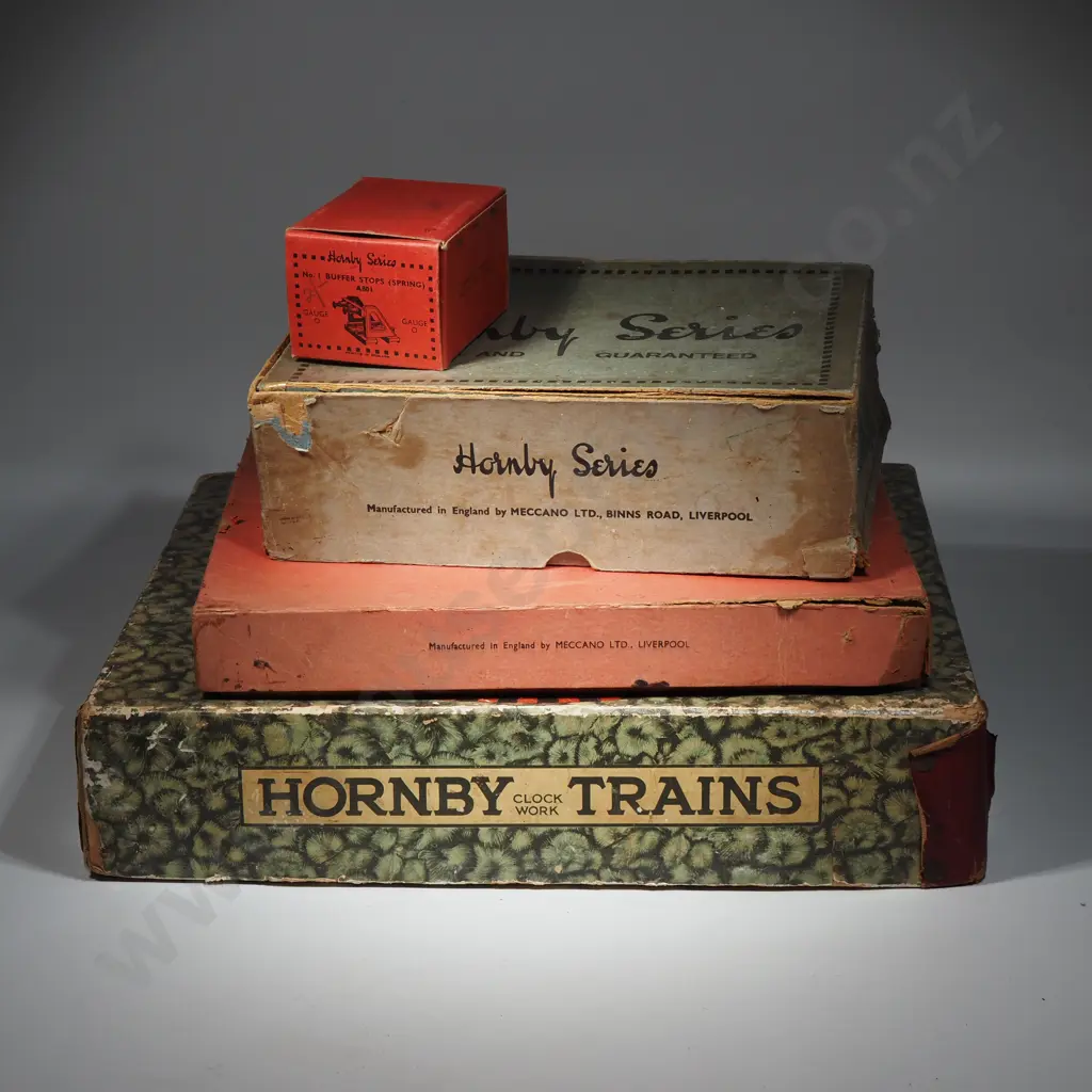 Four Boxes Of Hornby Train Items Image 1++