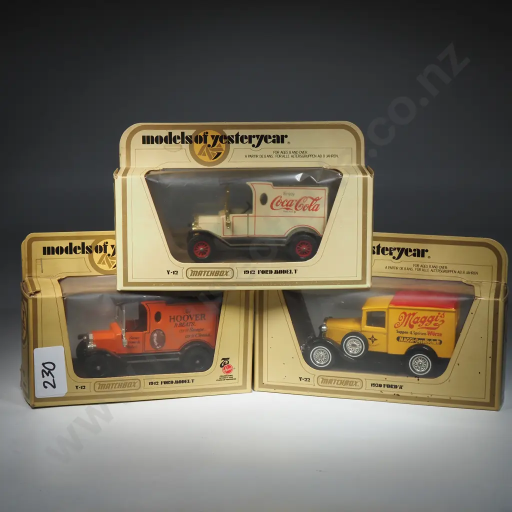 Three Matchbox Branded Models of Yesteryear Image 1++