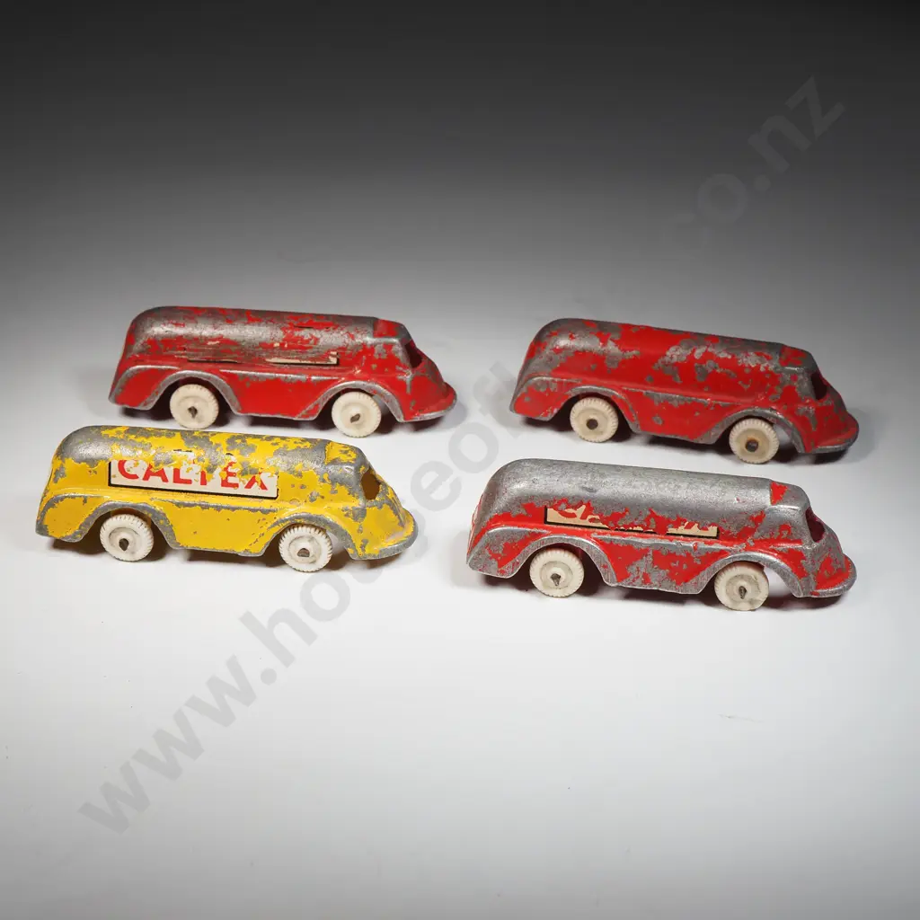Four Caltex Diecast Tanker Toy Trucks Image 1++