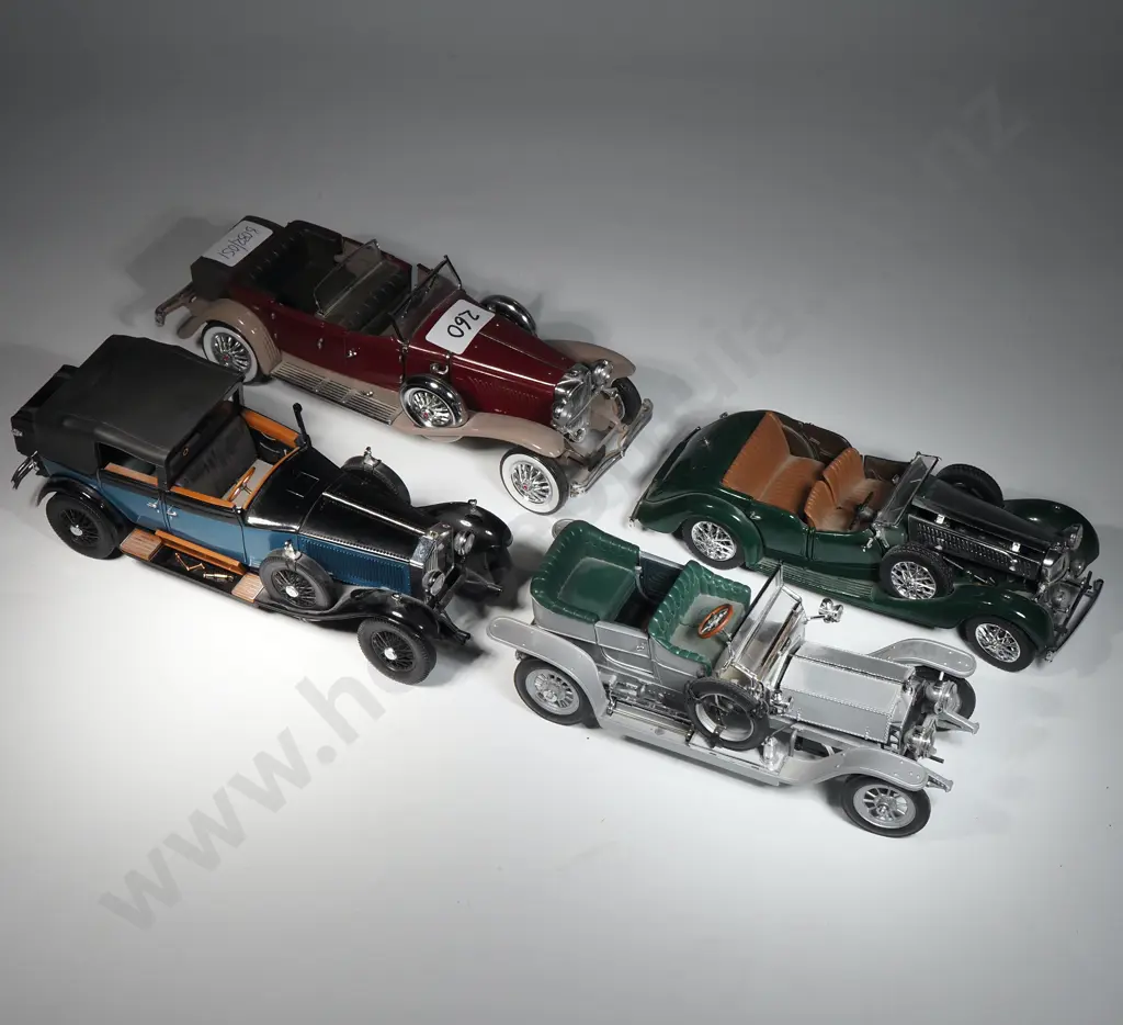 Assorted Lot of Four Diecast Model Cars Image 1++