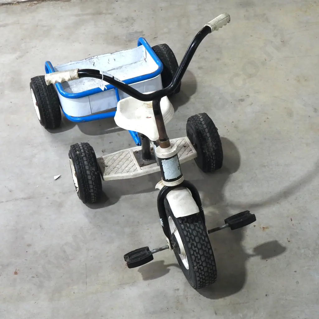 Vintage "Skite" Child's Tricycle & Trailor  Image 1++