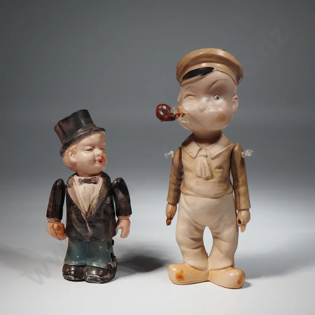 Vintage Chalkware Figures - Popeye & Gentleman Image 1++