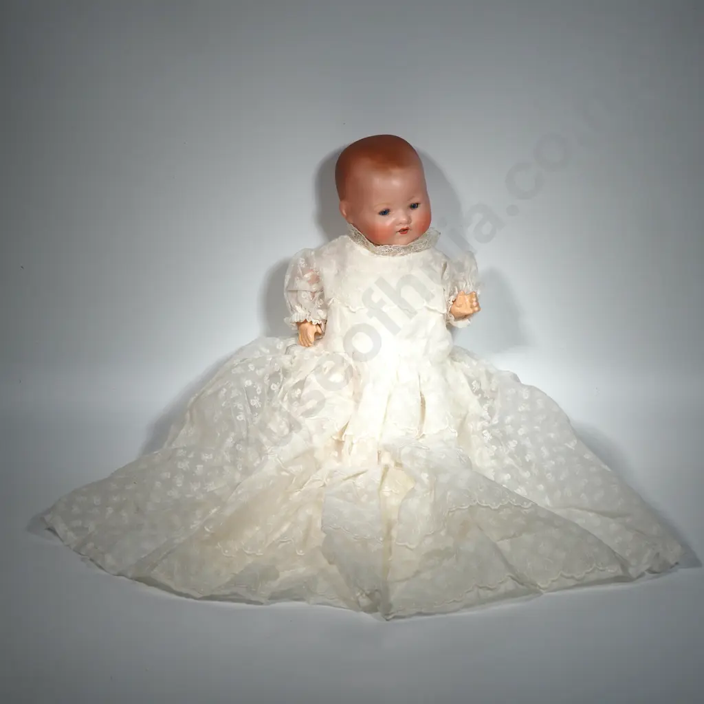 Porcelain Bonnie Baby w Christening Dress Image 1++