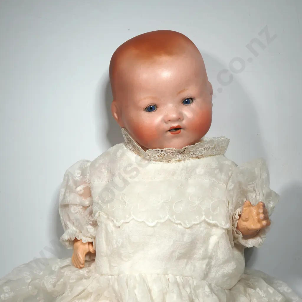 Porcelain Bonnie Baby w Christening Dress Image 1++