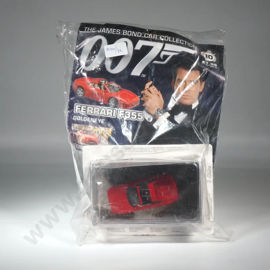 DY10 James Bond Car Collection 1/43 O Scale,Ferrari F355, Goldeneye Image 1++