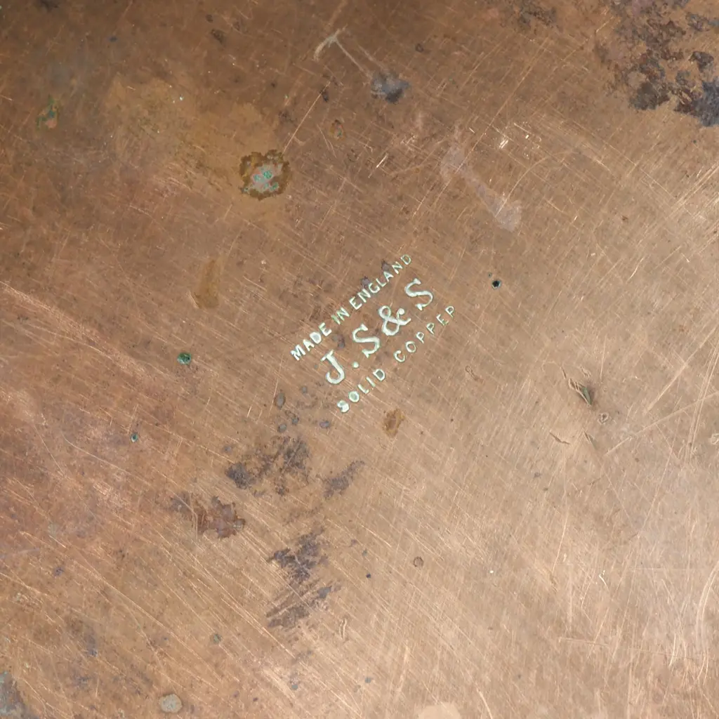 Antique Copper J.S & S Pitcher & Art Nouveau Dish Image 1++