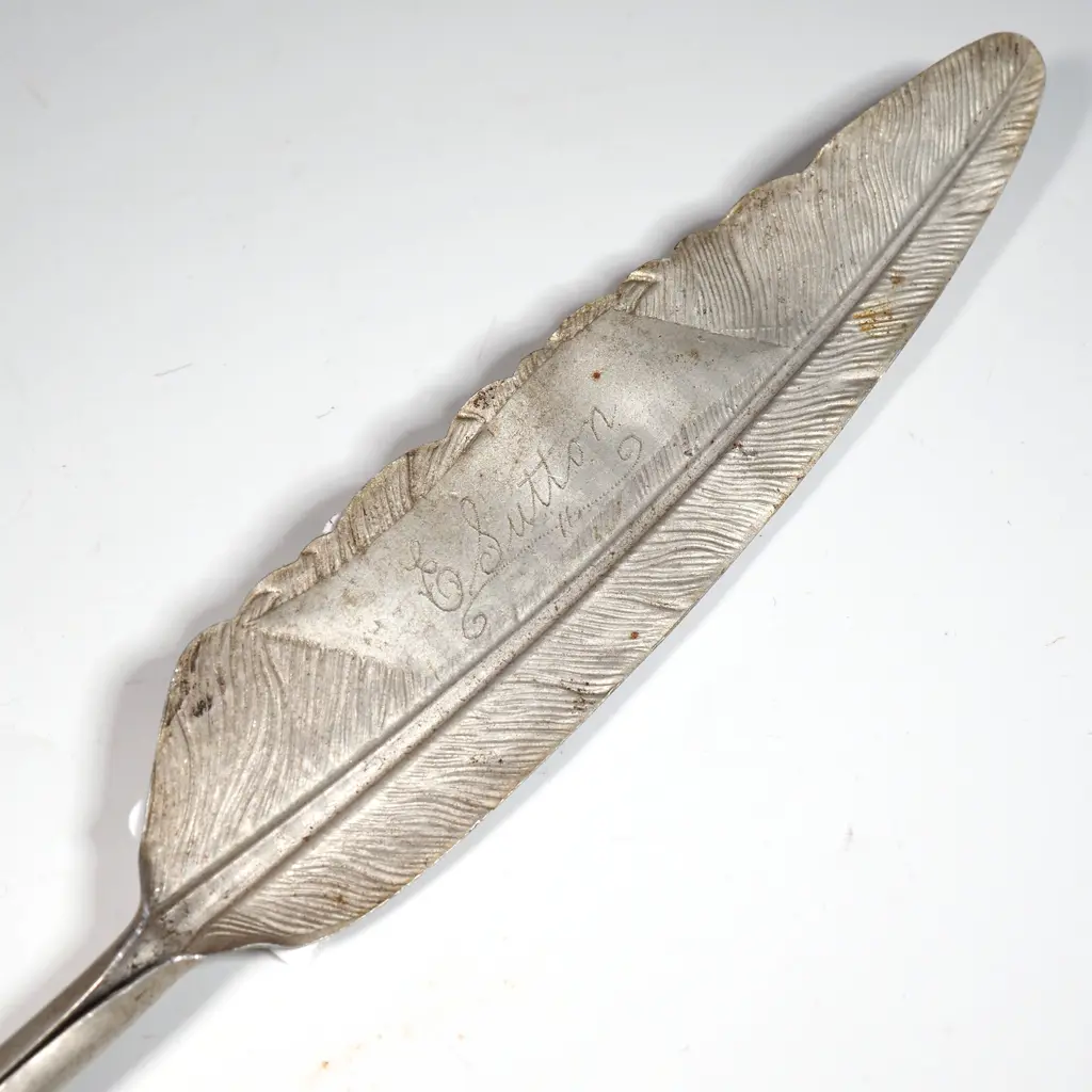 Antique Quill Named to E Sutton Image 1++