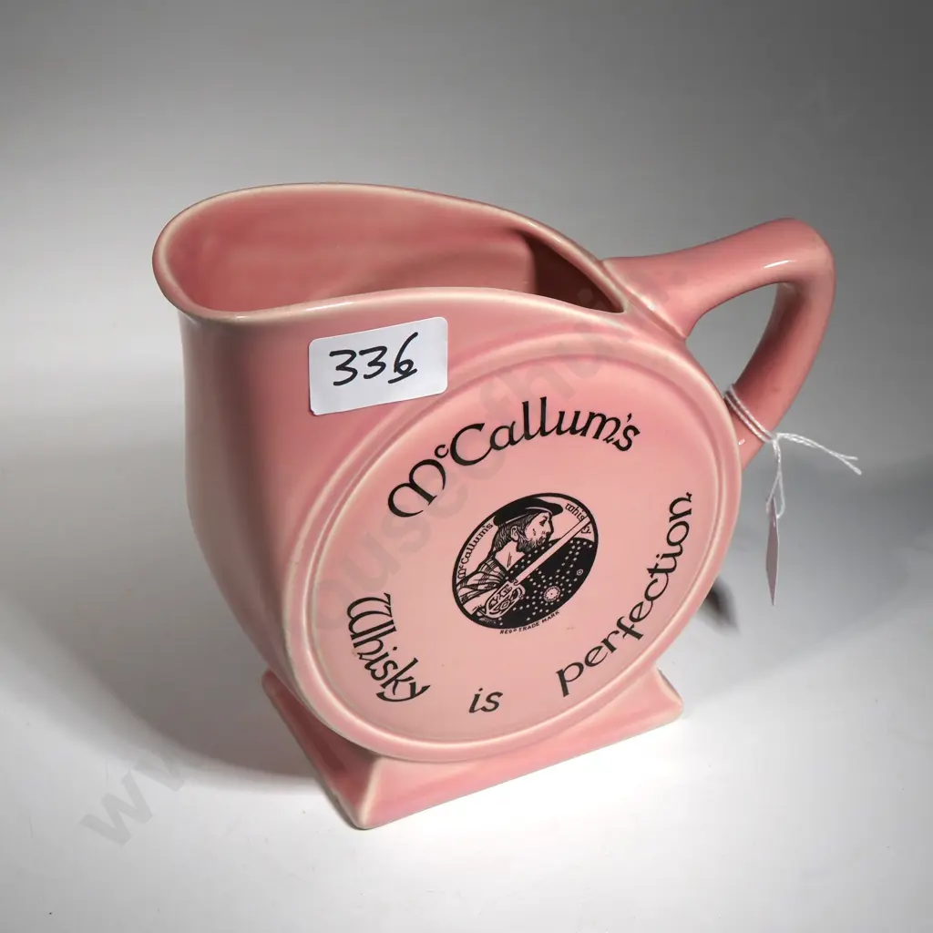 Pink McCallums Whisky Jug 'Whisky is Perfection' Image 1++