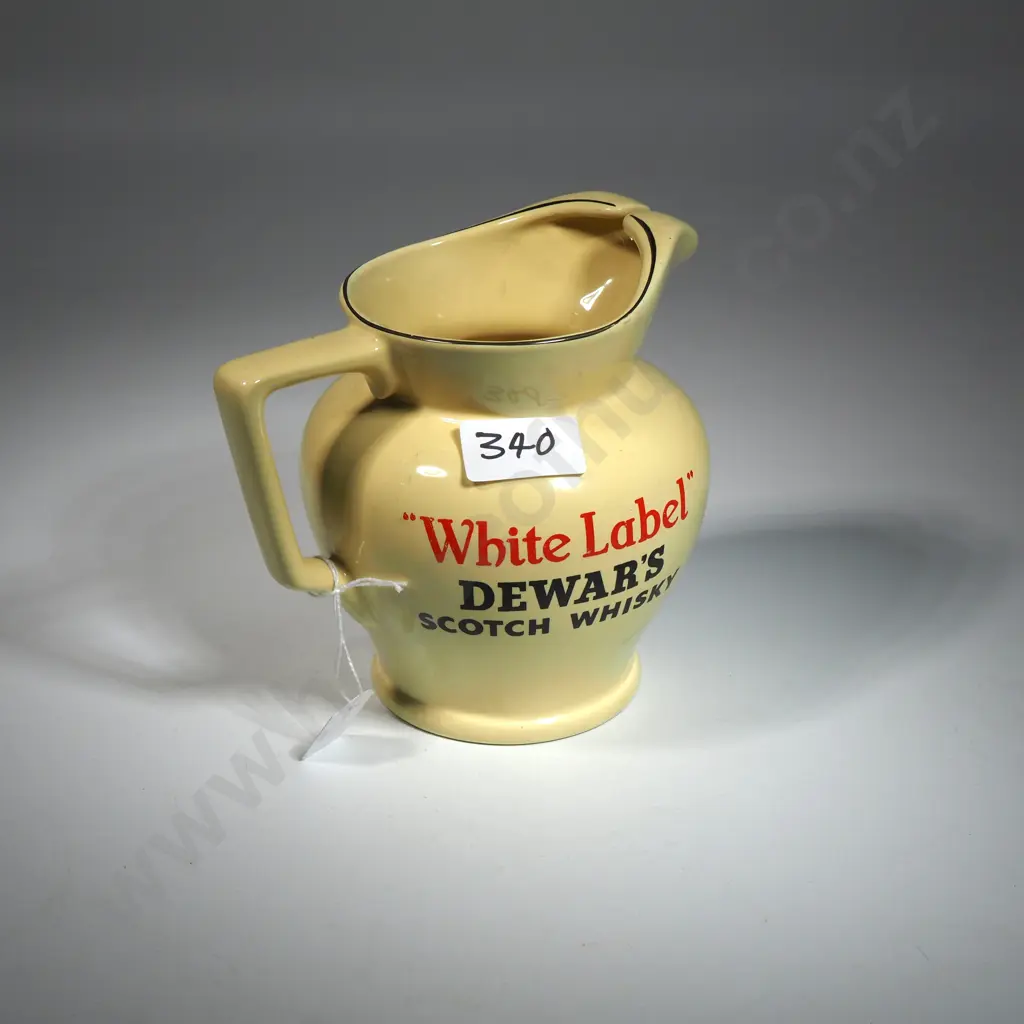 Dewars Yellow Ground  White Label Scotch Whisky Jug Image 1++