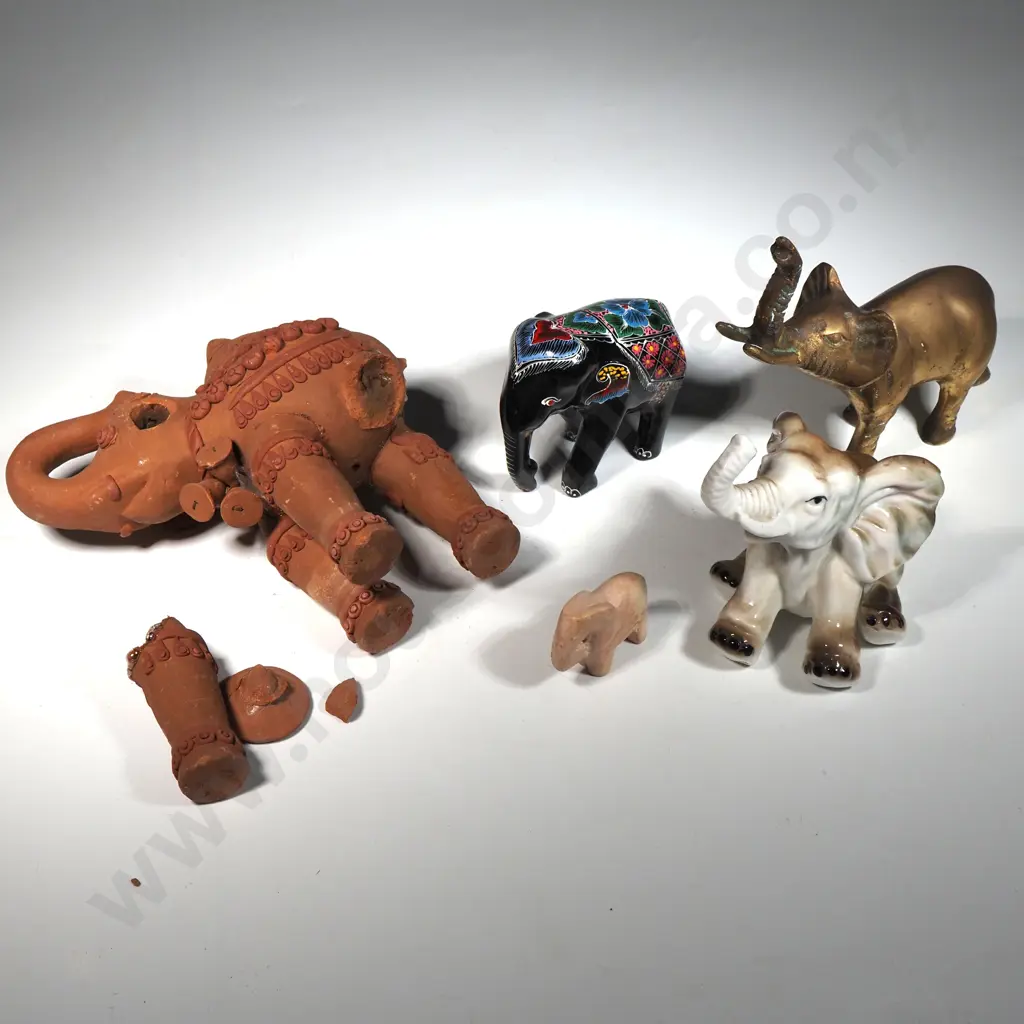 Five Various Ornamental Elephants Image 1++