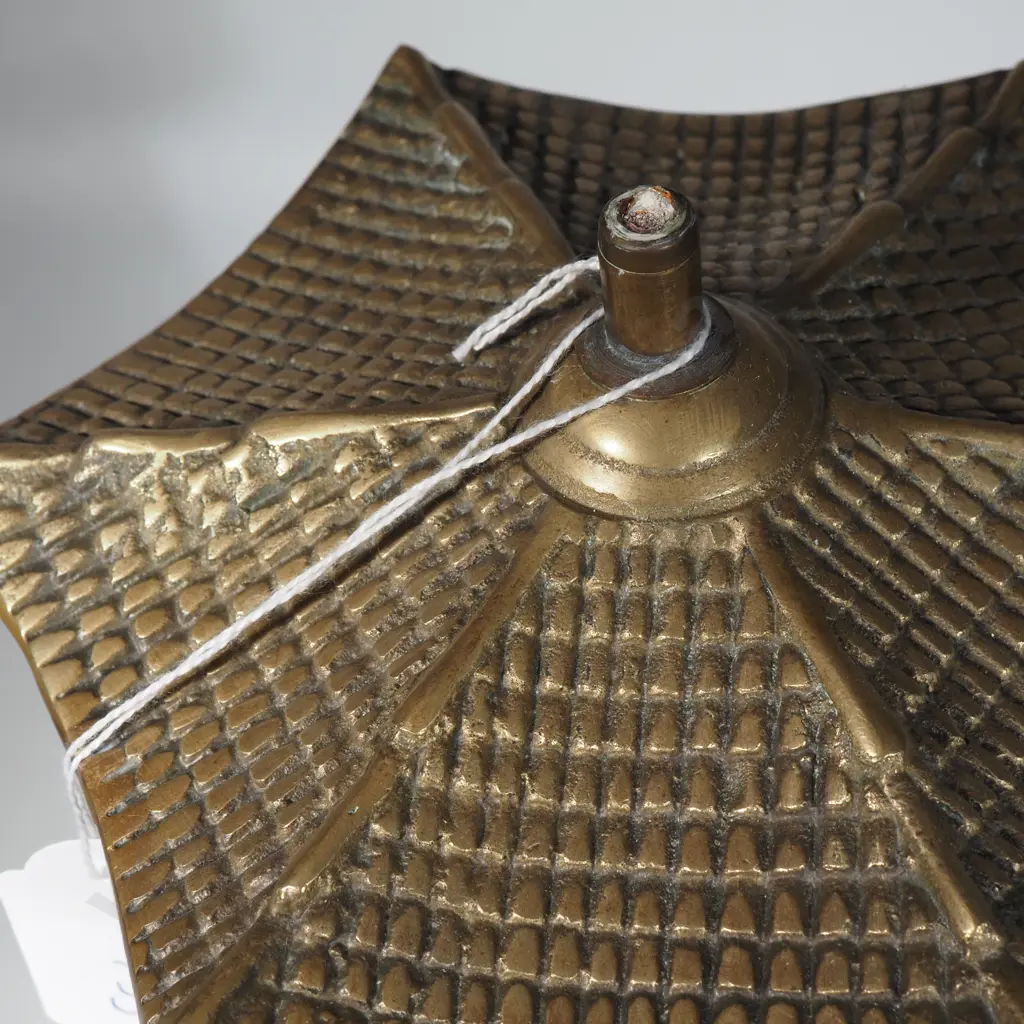 One Brass Pagoda w Bell Image 1++